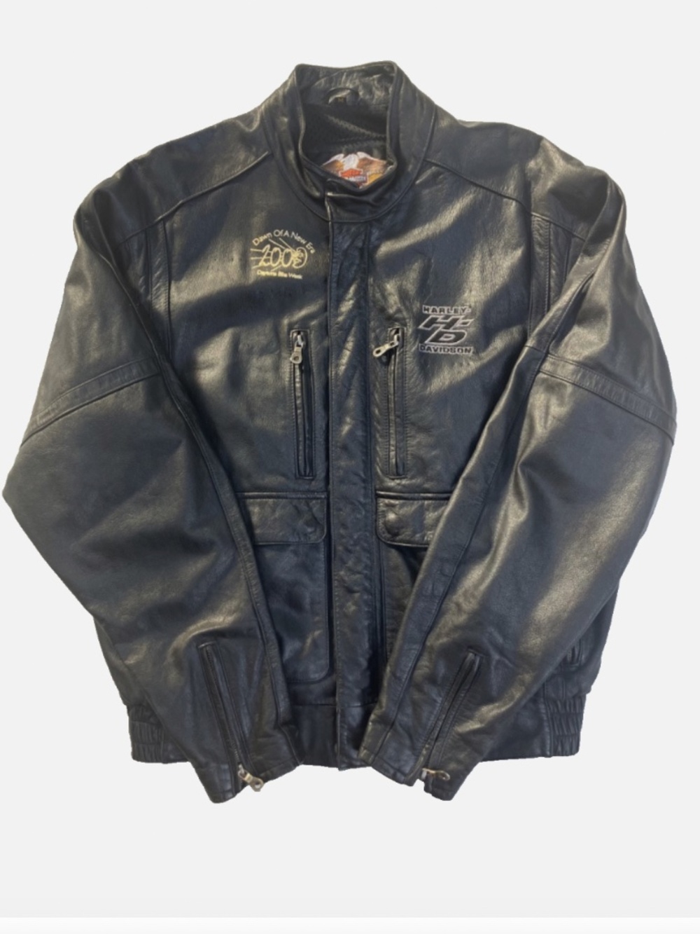 Harley Davidson 2003 Daytona Bike Week Leather Motorcycle Jacket Mens M